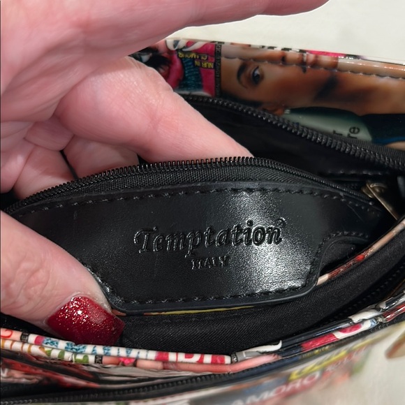 Magazine Print Crossbody Bag - Picture 7 of 11